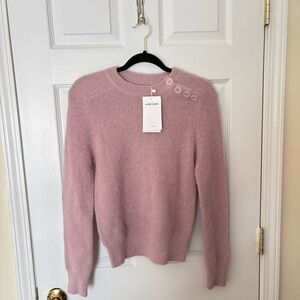 Antik Batik Pink Shoulder Buttons Pullover Knit Top Sweater Small NEW